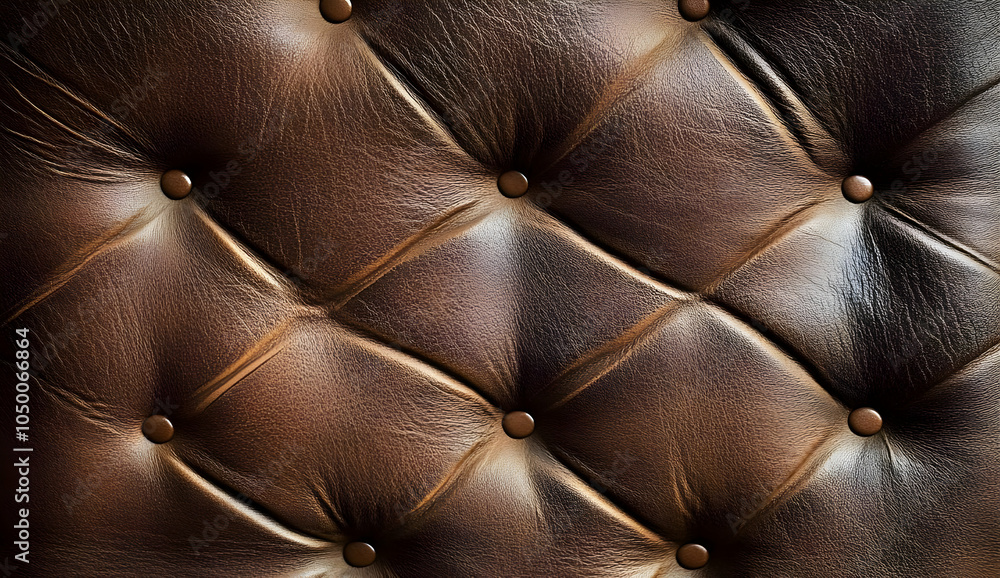 Naklejka premium Close-Up Brown Leather Texture Background