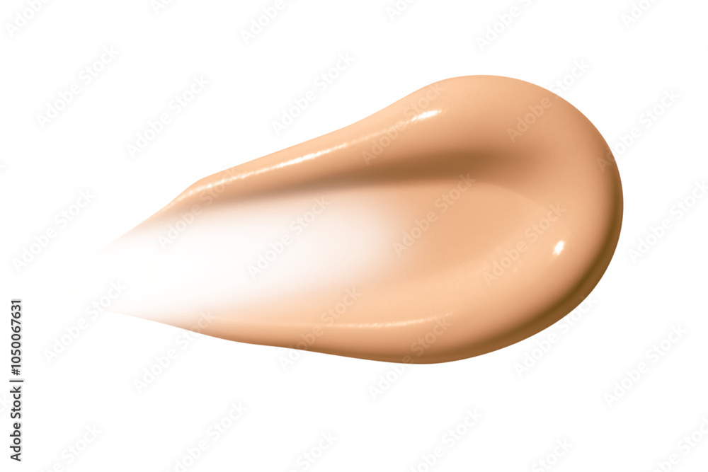 Smear of foundation cream on an empty background. Makeup product, smooth texture. Smear of foundation cream on an empty background. Makeup product, smooth texture.