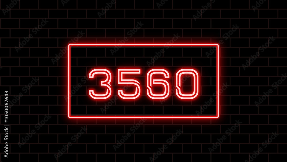 3560年のネオン文字 3560年のネオン文字