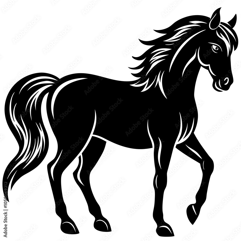 Horse vector silhouette Horse vector silhouette