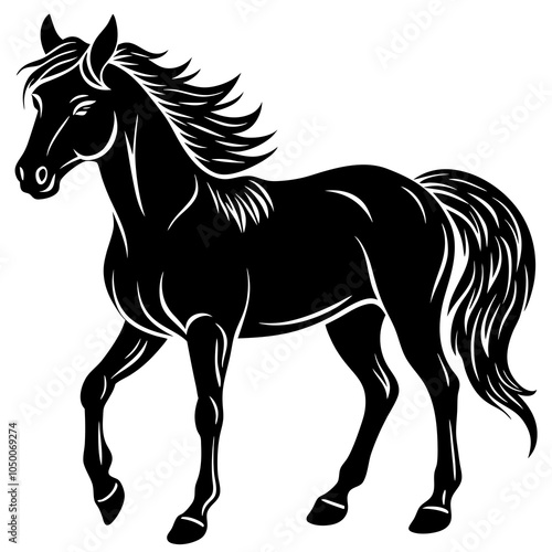 Horse vector silhouette 