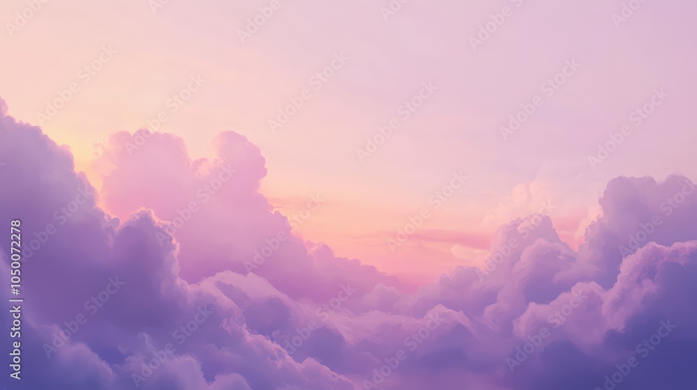 A peaceful cloudy sky at dusk with pale pink, lavender, and light gray hues blending softly as the sun sets, creating a serene color palette A peaceful cloudy sky at dusk with pale pink, lavender, and light gray hues blending softly as the sun sets, creating a serene color palette