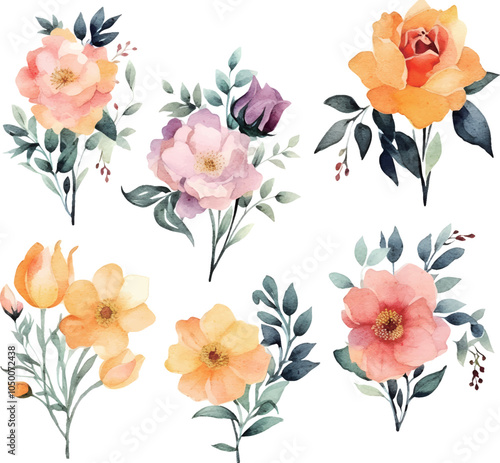 background with roses