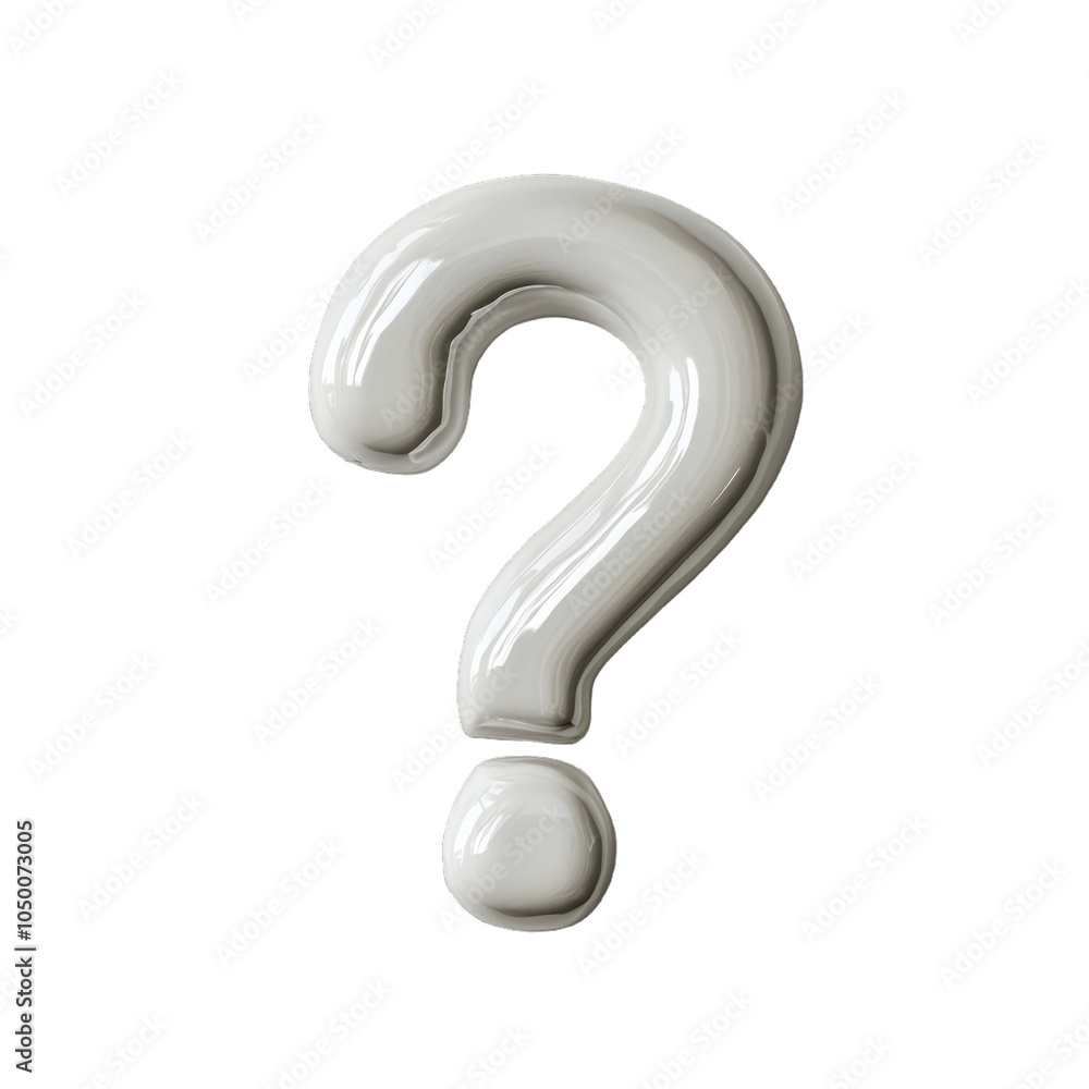 Light gray question mark in a modern thin style minimalistic and sleek isolated on transparent background Light gray question mark in a modern thin style minimalistic and sleek isolated on transparent background