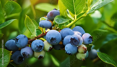 garden blueberries ripen bushes closeup video footage daily changes photo