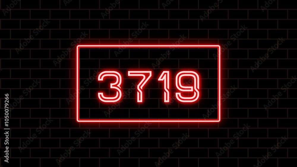 3719年のネオン文字 3719年のネオン文字