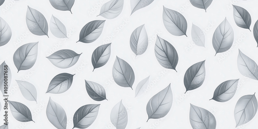Fototapeta premium Stylized Leaves Minimalism