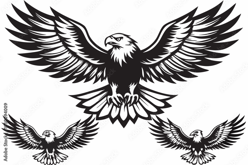 Soaring Eagle Silhouette Design Soaring Eagle Silhouette Design
