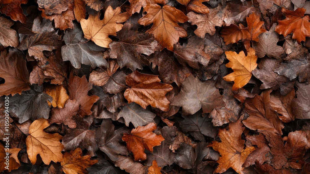 A collection of autumn leaves in shades of brown and orange lays scattered, capturing the diverse palette of fall, while illustrating nature's inherent beauty. A collection of autumn leaves in shades of brown and orange lays scattered, capturing the diverse palette of fall, while illustrating nature's inherent beauty.