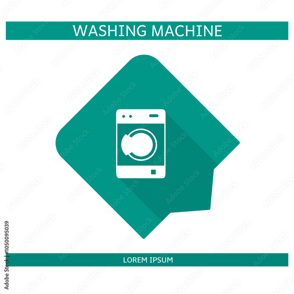 Design icon. Washing machine icon symbol in flat. Washing machine symbol design in flat with shadows. Stock vector. Design icon. Washing machine icon symbol in flat. Washing machine symbol design in flat with shadows. Stock vector.