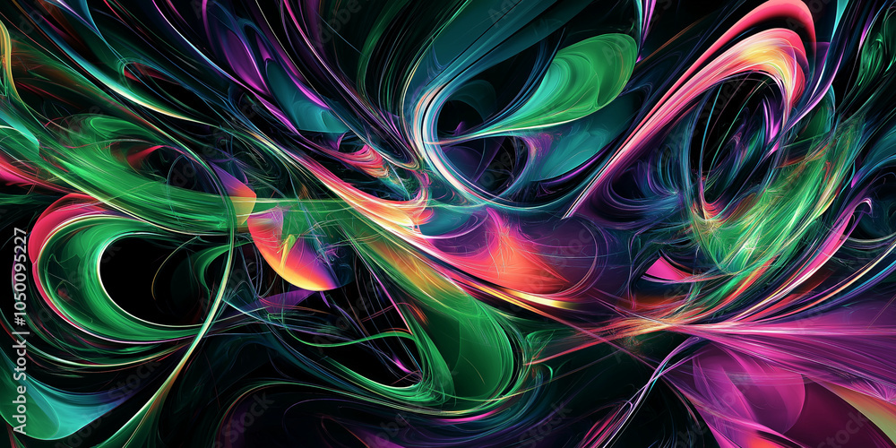 Fototapeta premium Futuristic Neon Pattern