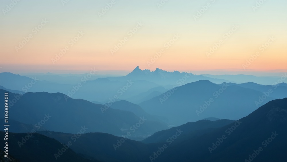 Majestic mountain range symbolizes unity and strength