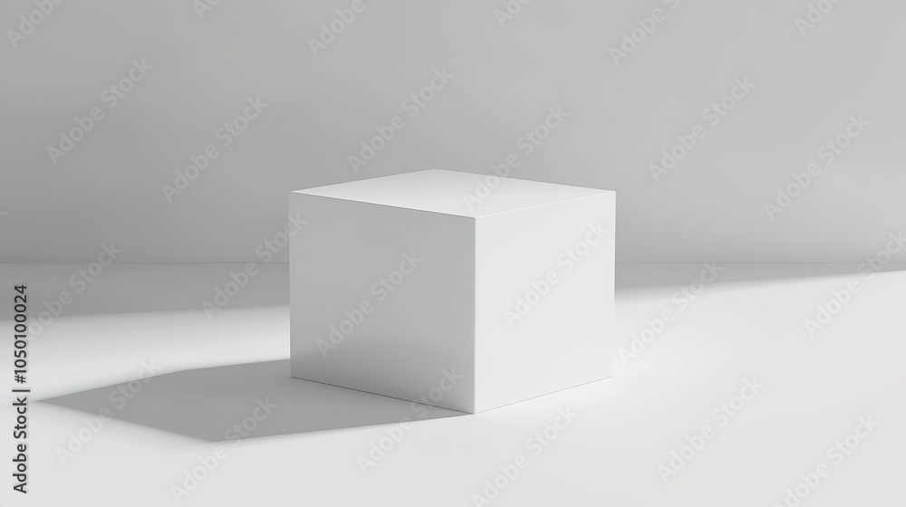 Empty white solid square podium with sunlight and shadow. Blank space, Backdrop, template, presentation Empty white solid square podium with sunlight and shadow. Blank space, Backdrop, template, presentation