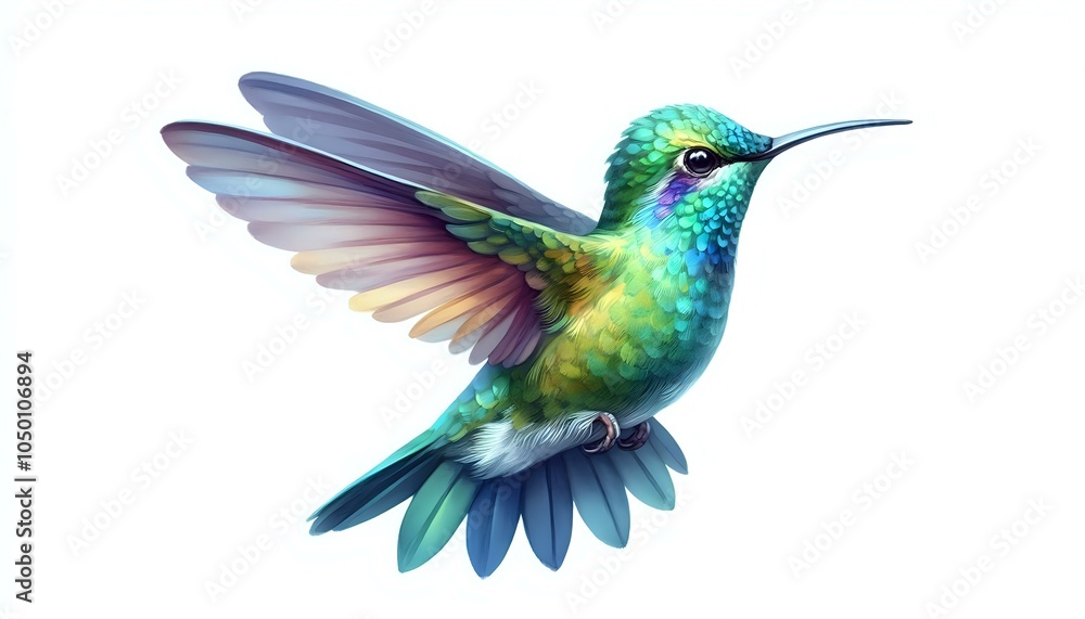 Vibrant Hummingbird in Flight
Vibrant Hummingbird in Flight