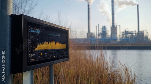 Monitoring station for power quality with waveform analysis in professional setting photo