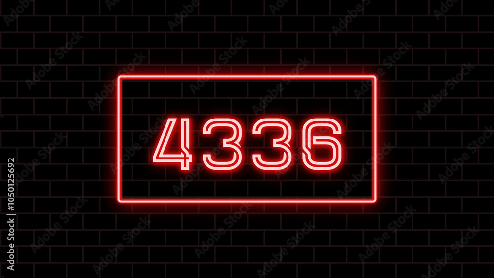 4336年のネオン文字 4336年のネオン文字