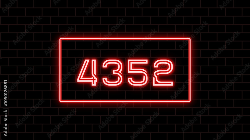 4352年のネオン文字 4352年のネオン文字