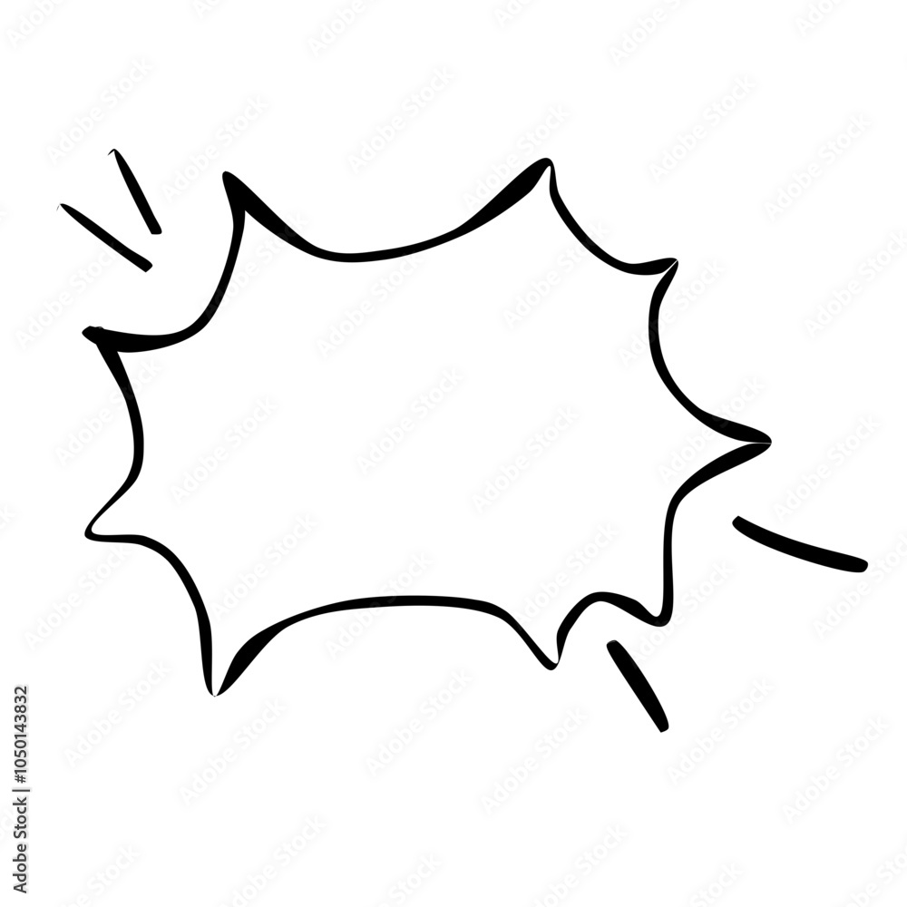 Comic Script Bubble Yelling Illustration Comic Script Bubble Yelling Illustration