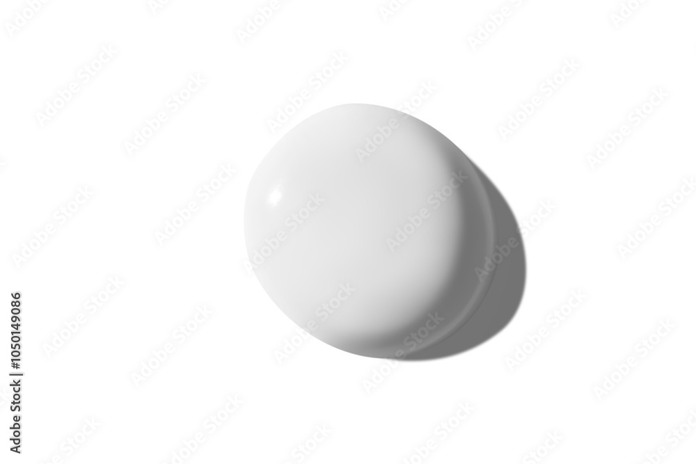 Drop of white cream on an empty background. Skincare product, smooth texture. Drop of white cream on an empty background. Skincare product, smooth texture.