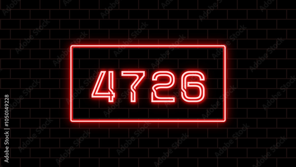 4726年のネオン文字 4726年のネオン文字