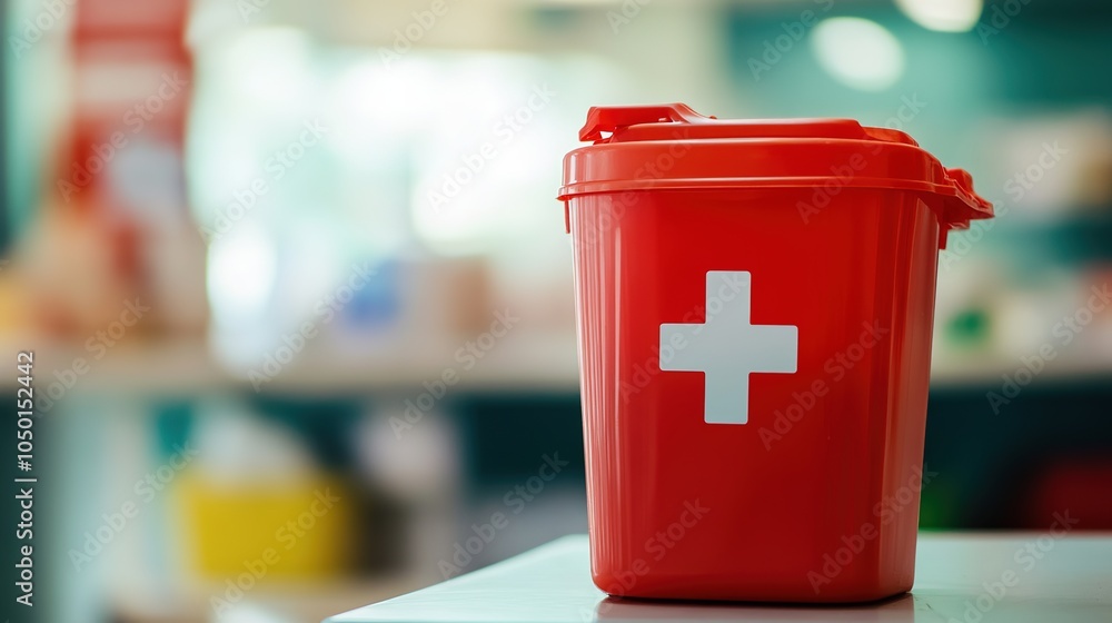 Durable Medical Sharps Container Designed for Safe Disposal of Needles ...