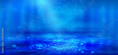 Abstract blue shiny background. It's like naturally soft rain. Vector.