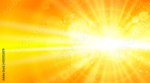 Abstract sun burst, bright background. Vector.