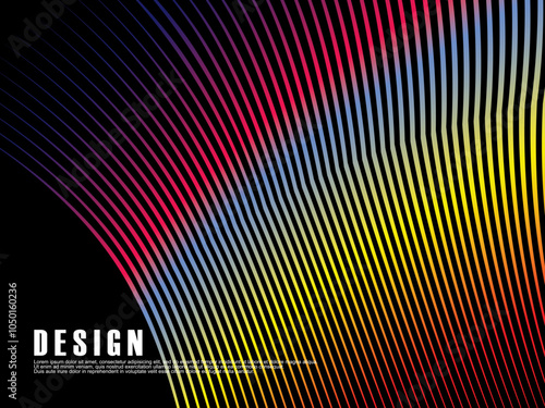 Colorful lines pattern background, Stunning Abstract Multicolor Visualization.