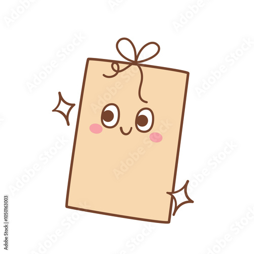 Cute present or gift box for birthday 