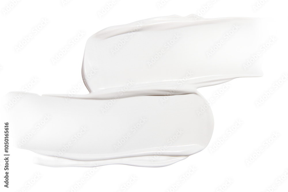 Composition of white cream smears on an empty background. Skincare product, beauty textures. Composition of white cream smears on an empty background. Skincare product, beauty textures.