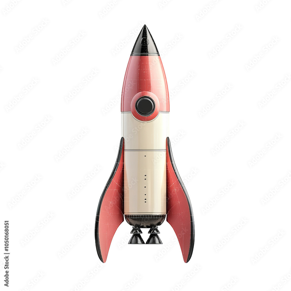 Futuristic rocket design, white isolate background Futuristic rocket design, white isolate background