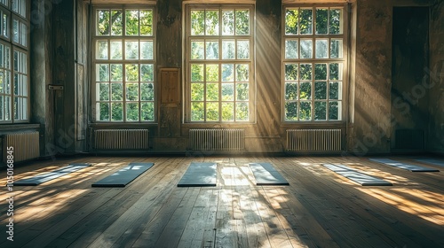 Wallpaper Mural Serene Yoga Studio Bathed in Natural Light Torontodigital.ca