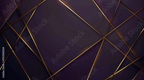 Wallpaper Mural Abstract geometric background with diagonal gold lines on a black surface. Torontodigital.ca