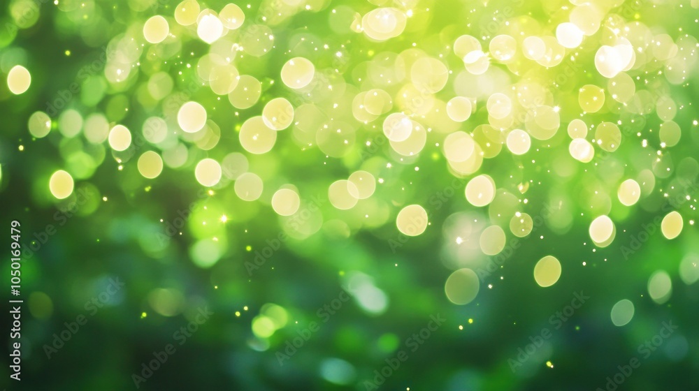 Spring background with green blurred bokeh lights, perfect for nature-themed banners. Spring background with green blurred bokeh lights, perfect for nature-themed banners.