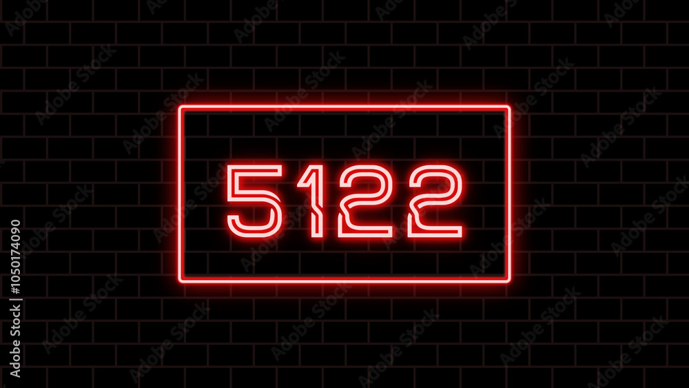 5122年のネオン文字 5122年のネオン文字