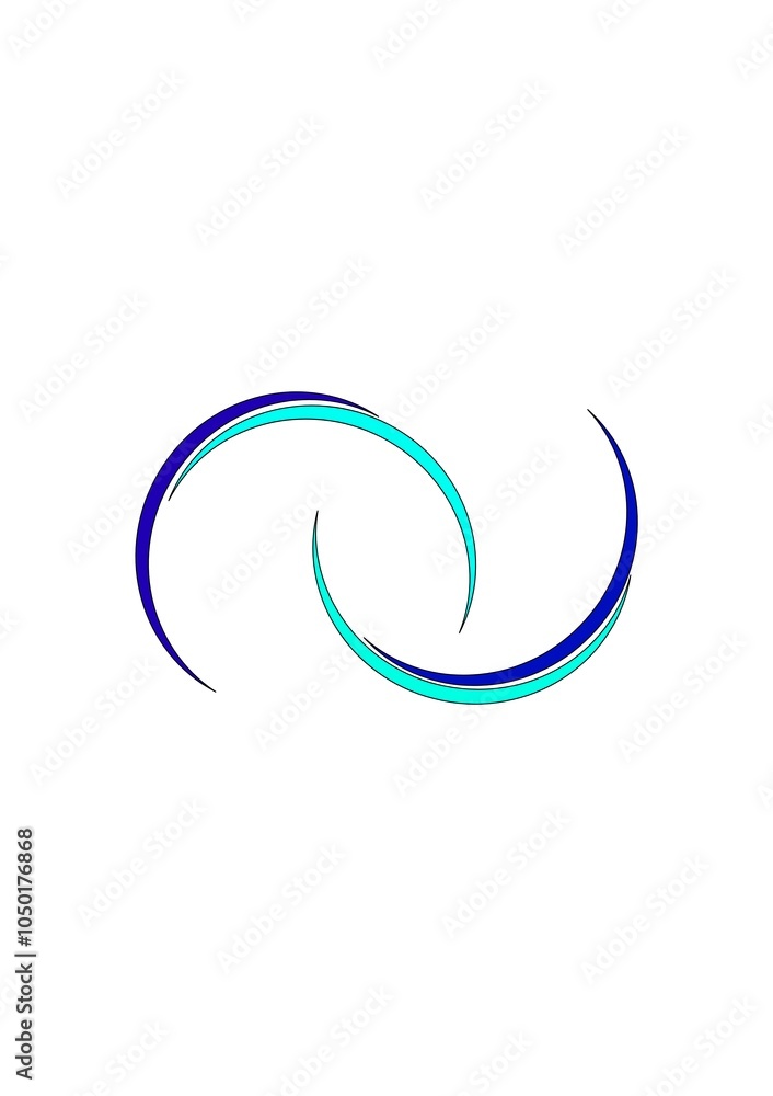 semicircle logo that forms the letter N semicircle logo that forms the letter N