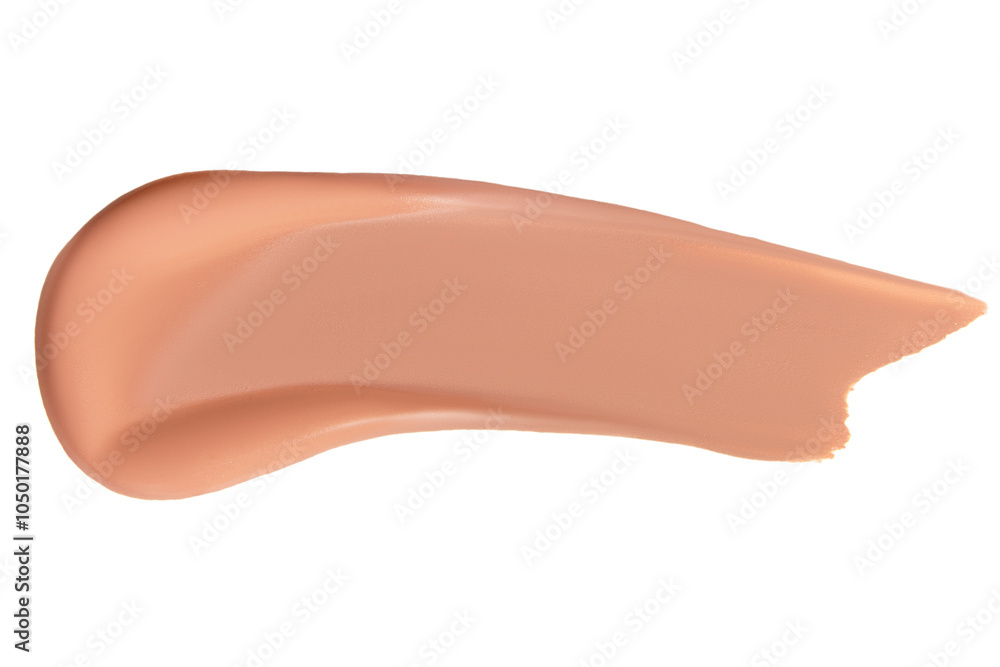 Smear of foundation cream on an empty background. Makeup product, beauty application. Smear of foundation cream on an empty background. Makeup product, beauty application.