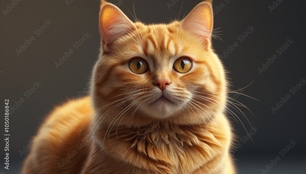 A charming amber cat with expressive eyes and a playful demeanor, enhancing the warmth and charm of any decorative collection, Generative AI A charming amber cat with expressive eyes and a playful demeanor, enhancing the warmth and charm of any decorative collection, Generative AI