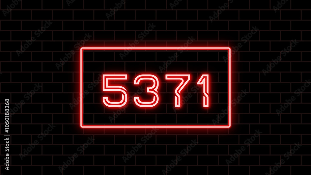 5371年のネオン文字 5371年のネオン文字
