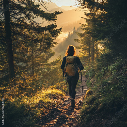 person in the forest
