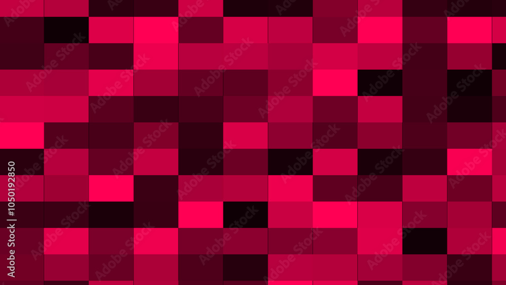Abstract Geometric Pattern With Red And Black Squares Abstract Geometric Pattern With Red And Black Squares