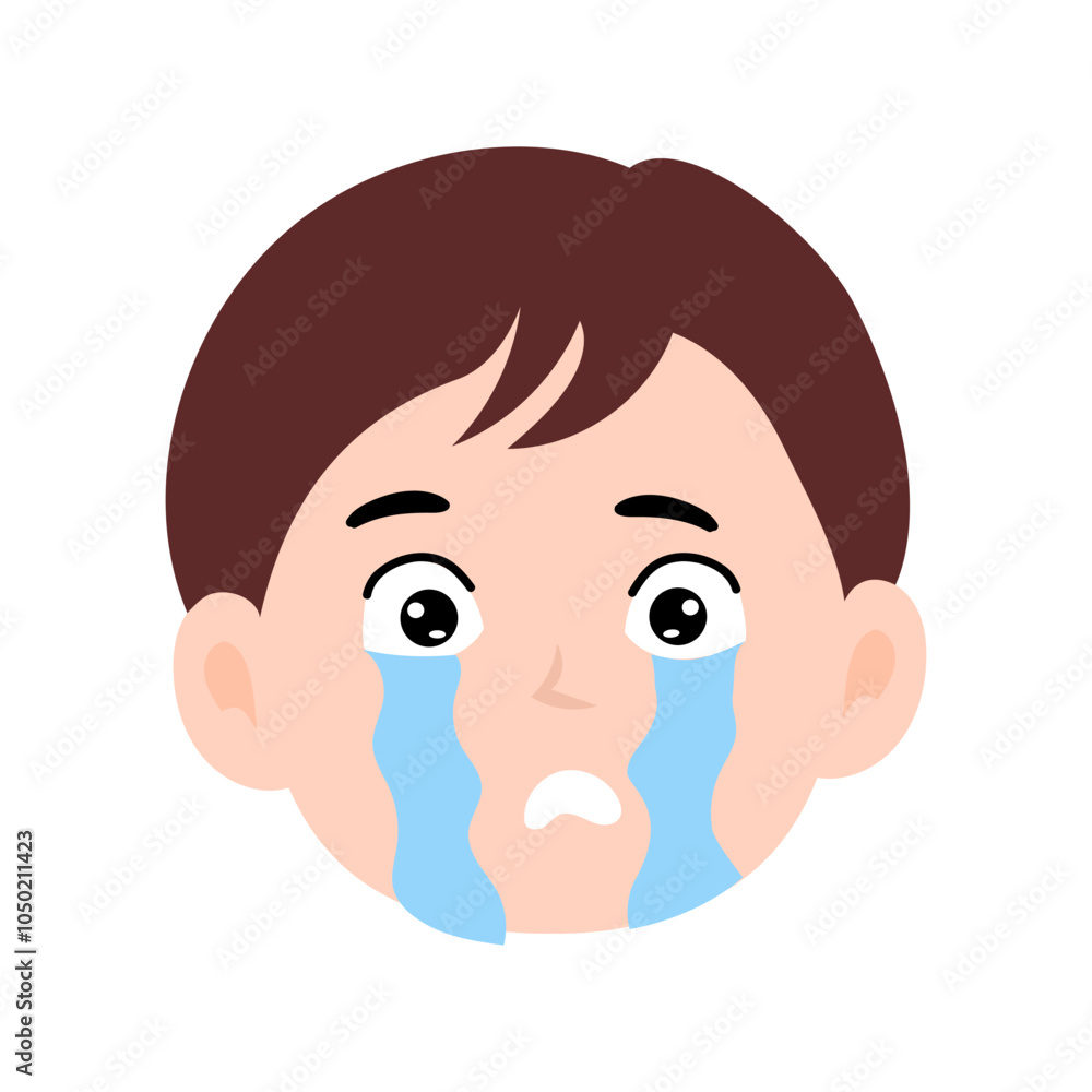 brown hair kawaii boys on different exspression design element stock. kawaii emoticon brown hair kawaii boys on different exspression design element stock. kawaii emoticon