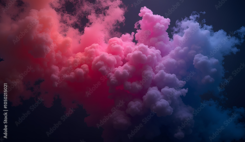 Electric smoke background with colorful clouds Electric smoke background with colorful clouds