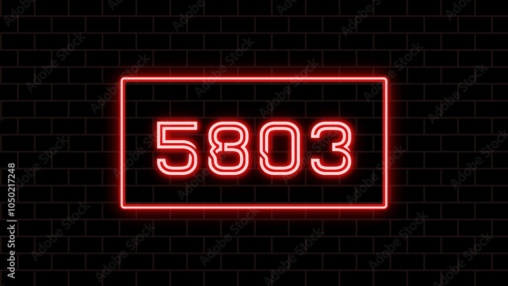 5803年のネオン文字 5803年のネオン文字
