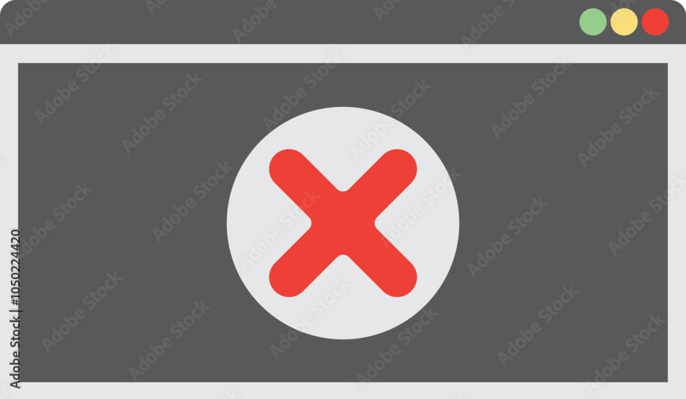 Warning Popup, Error System Symbol Warning Popup, Error System Symbol