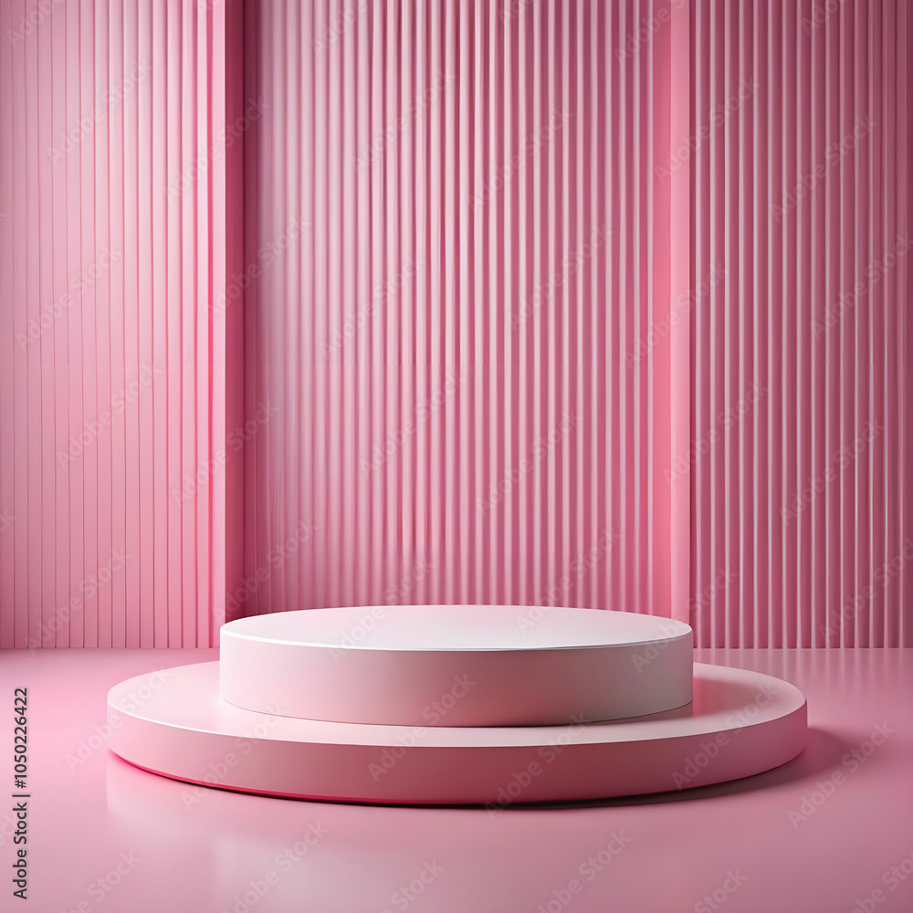 pink color podium background pink color podium background