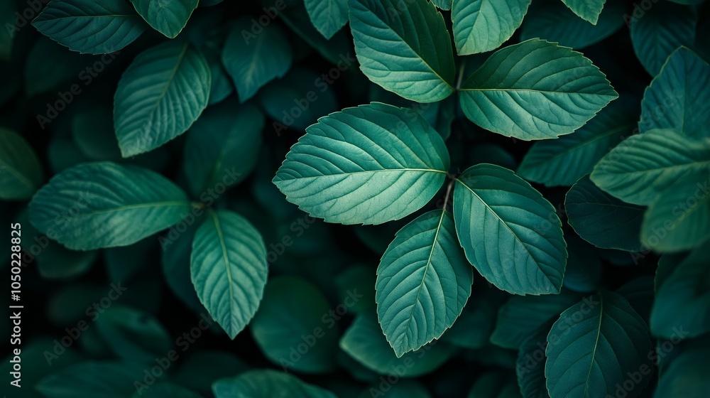 Closeup of Lush Green Leaf Structure Showing Intricate Veins Closeup of Lush Green Leaf Structure Showing Intricate Veins