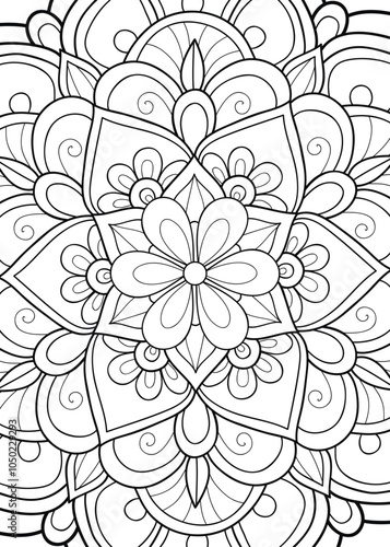 A zen mandala abstract background 