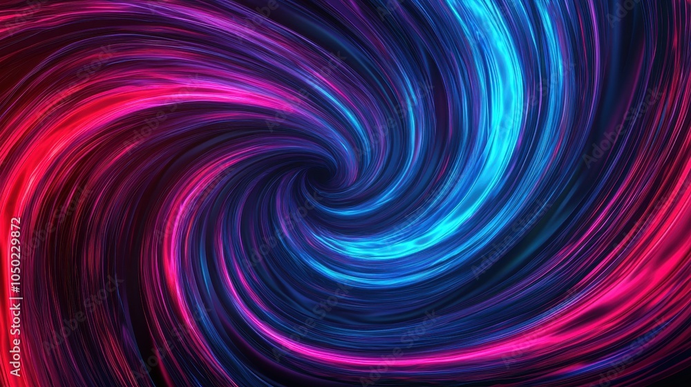 Fototapeta premium A vibrant swirling vortex of pink and blue hues, creating a mesmerizing illusion of motion and depth.
