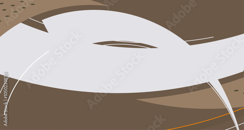 Abstract Modern Deep Green Design with Lines and Shapes